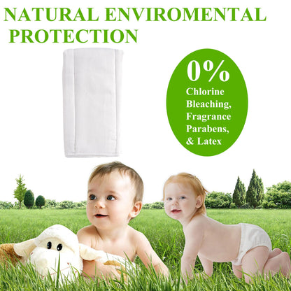 Fasoar Cotton Prefold Cloth Diapers: 100% Unbleached Purity