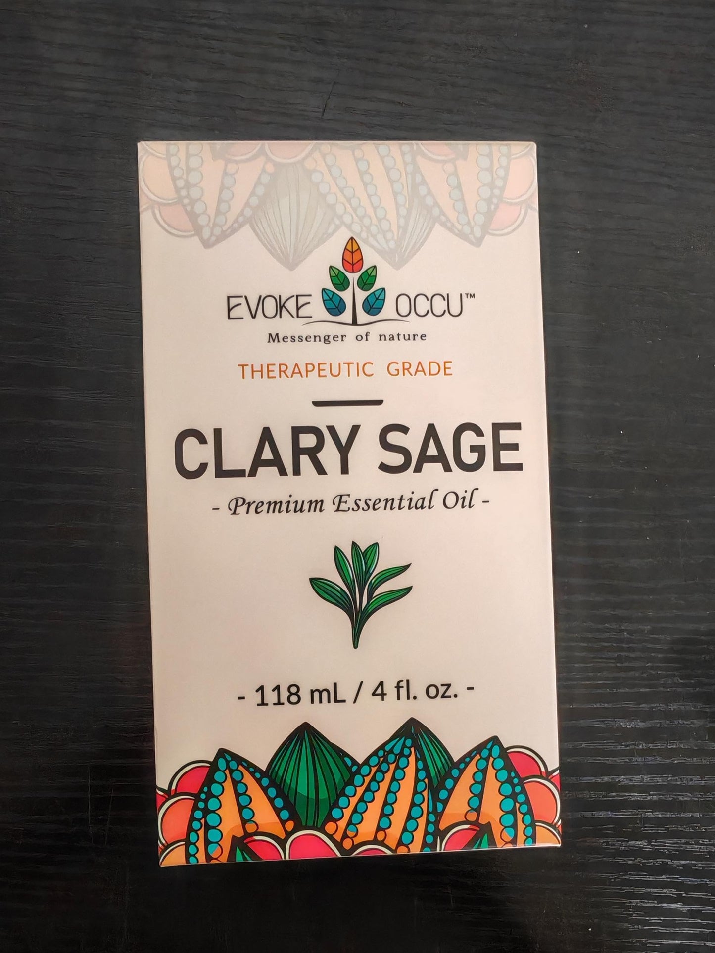 EVOKE OCCU 100% Pure Clary Sage Essential Oil: 4oz Value Size