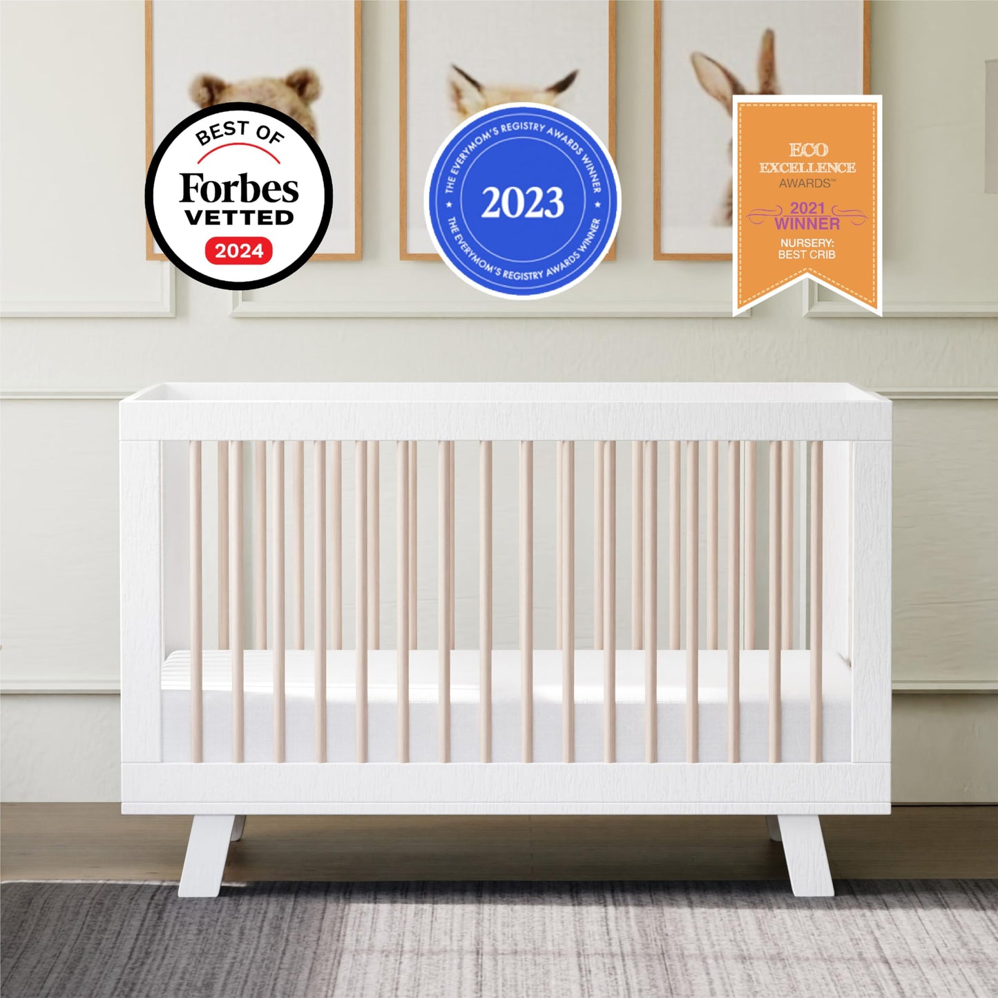 Babyletto Hudson 3-in-1 Crib: GREENGUARD Gold Purity