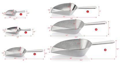 New Star Cast Aluminum Utility Scoop (2 oz) | TRUE Shift Flat-Bottom Eco Scoop