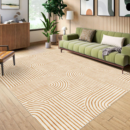 LUXRUG 6x9 OEKO-TEX Certified Modern Abstract Washable Rug