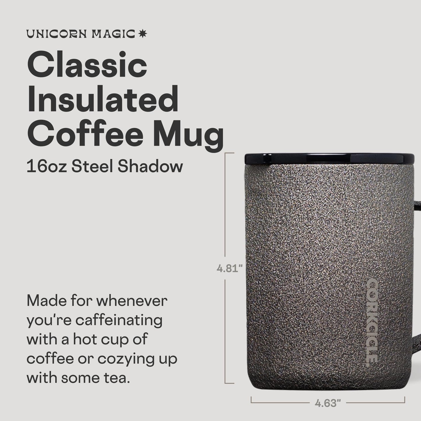 Corkcicle Classic 16 oz Triple-Insulated Stainless Steel Mug