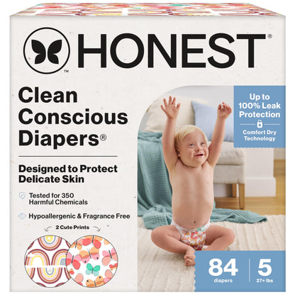 The Honest Company Comfort Dry Diapers: TCF Plant-Based Protection