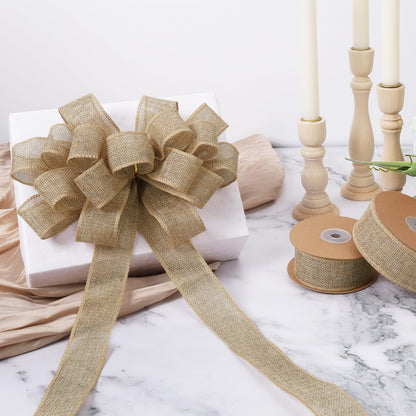 Natural Burlap Wired Ribbon: The Zero-Waste Christmas Accessory That Replaces Synthetic Plastic