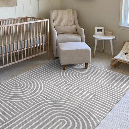 LUXRUG 6x9 OEKO-TEX Certified Modern Abstract Washable Rug