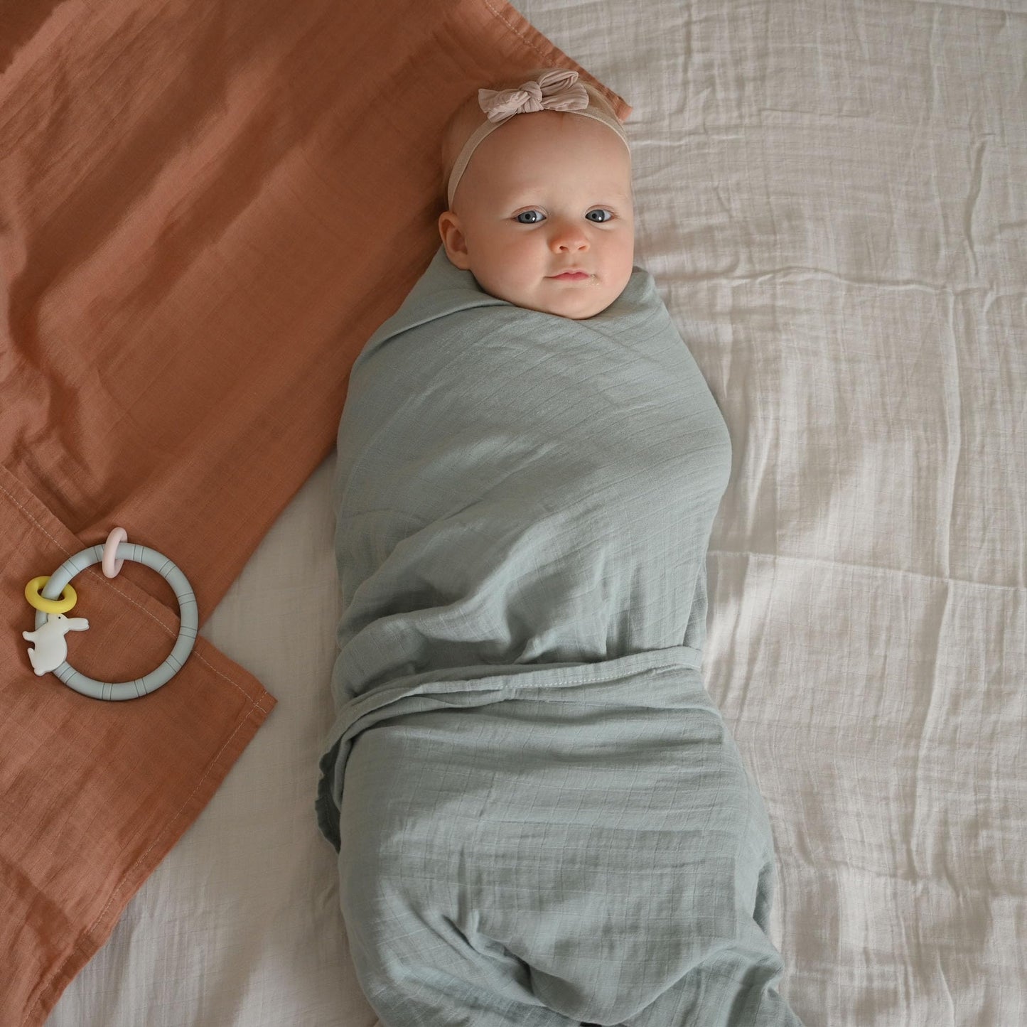 POMISO Muslin Swaddle Pack: 100% Pure Cotton Comfort