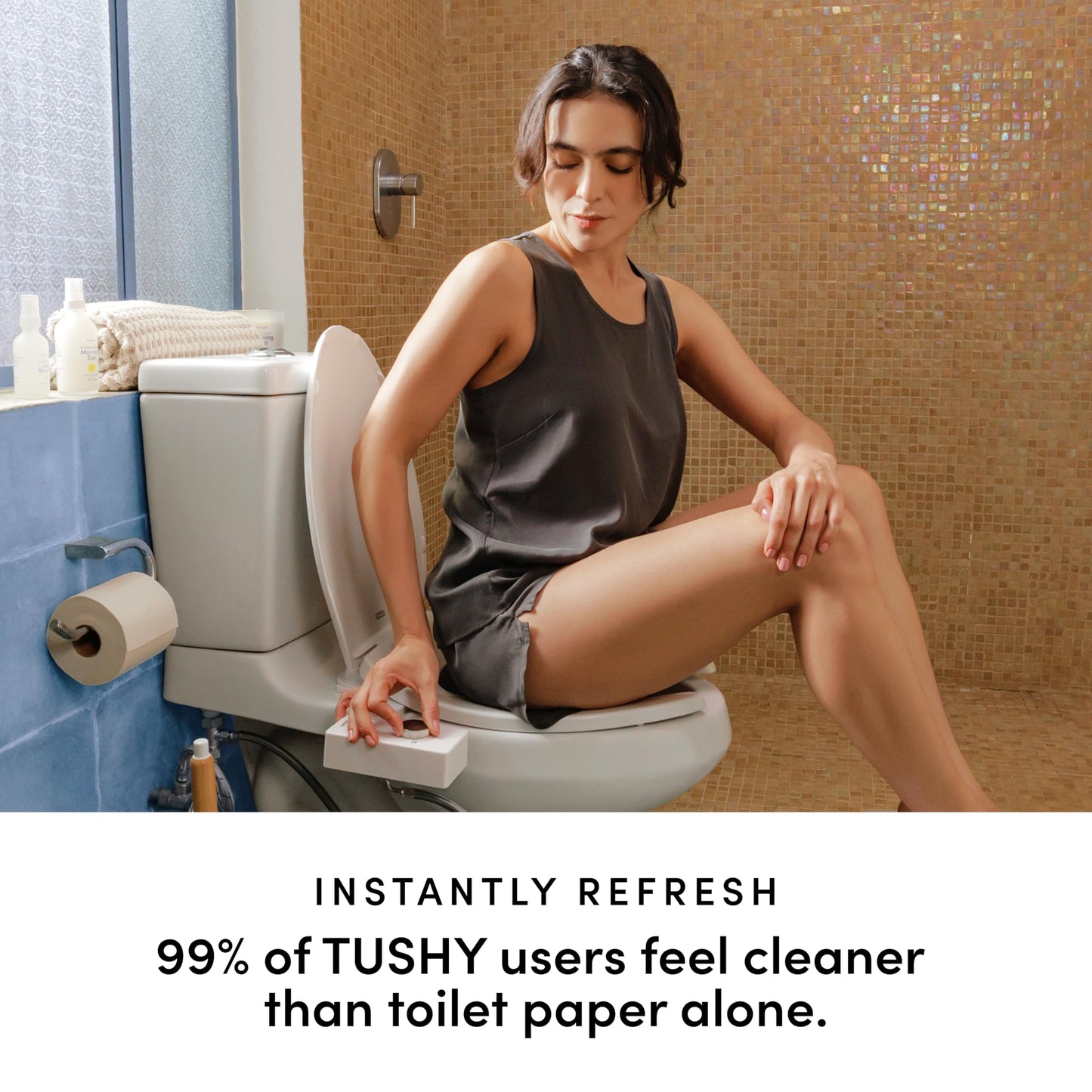 TUSHY 3.0 Spa Bidet Attachment: Cool to Warm Water Cleaning