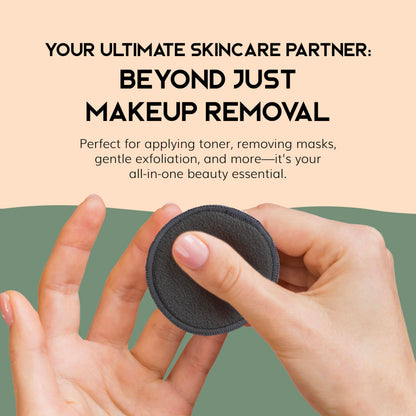 Greenzla Reusable Makeup Remover Pads: 20-Pack Bamboo Cotton Rounds