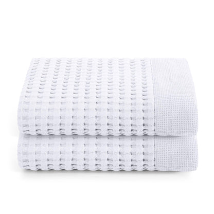 Gilden Tree Bathroom Mat: 100% Absorbent Cotton Waffle Weave