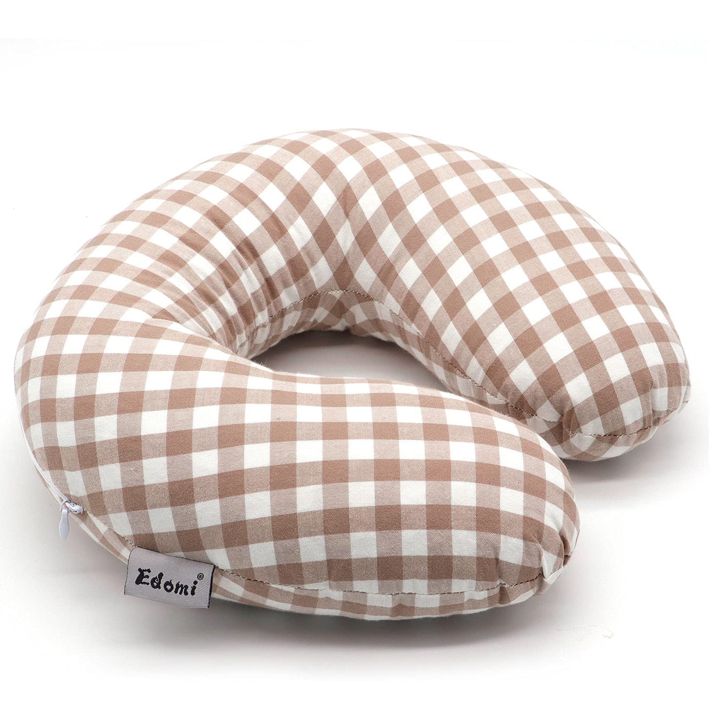 Edomi U-Shaped Adjustable Buckwheat Hull Neck & Shoulder Pillow
