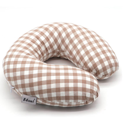 Edomi U-Shaped Adjustable Buckwheat Hull Neck & Shoulder Pillow