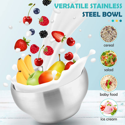 HaWare Stainless Steel Bowls: 18/8 Double-Walled Purity