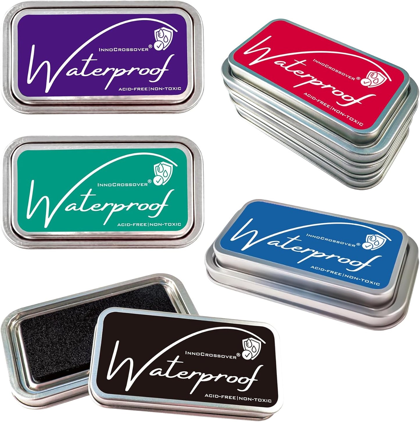 Non-Toxic Waterproof Ink Pads: Acid-Free Formula for Permanent Card Making and Crafts