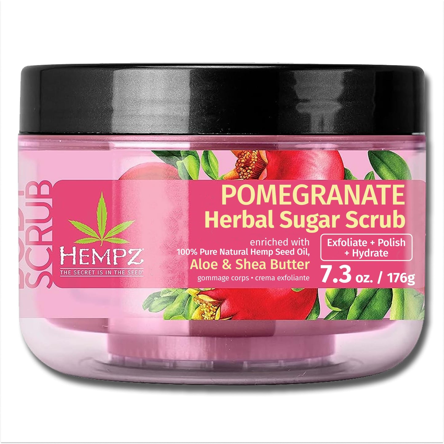 Fragrance-Free Sugar Body Scrub with Hemp Seed Oil – HEMPZ