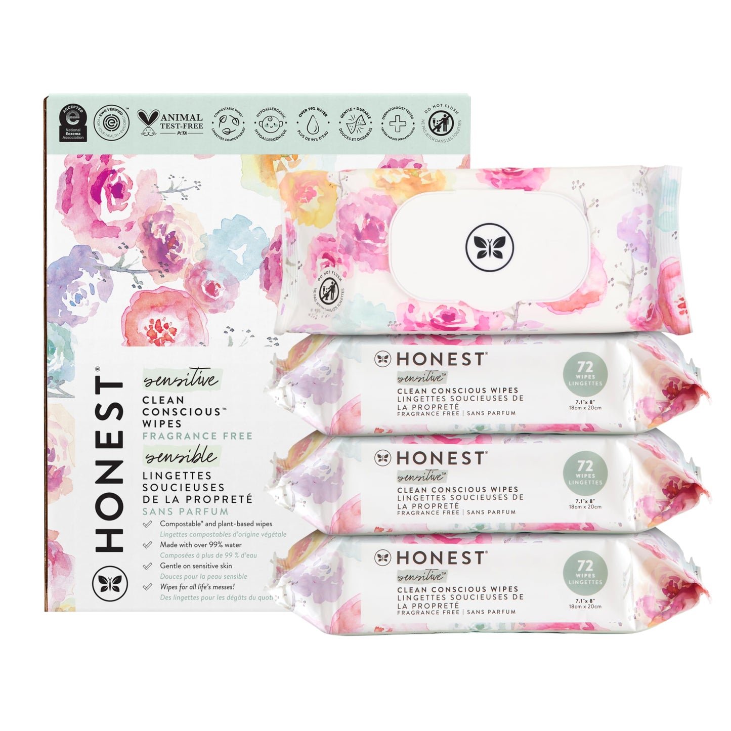 The Honest Company Water Wipes: Plastic-Free Plant Purity