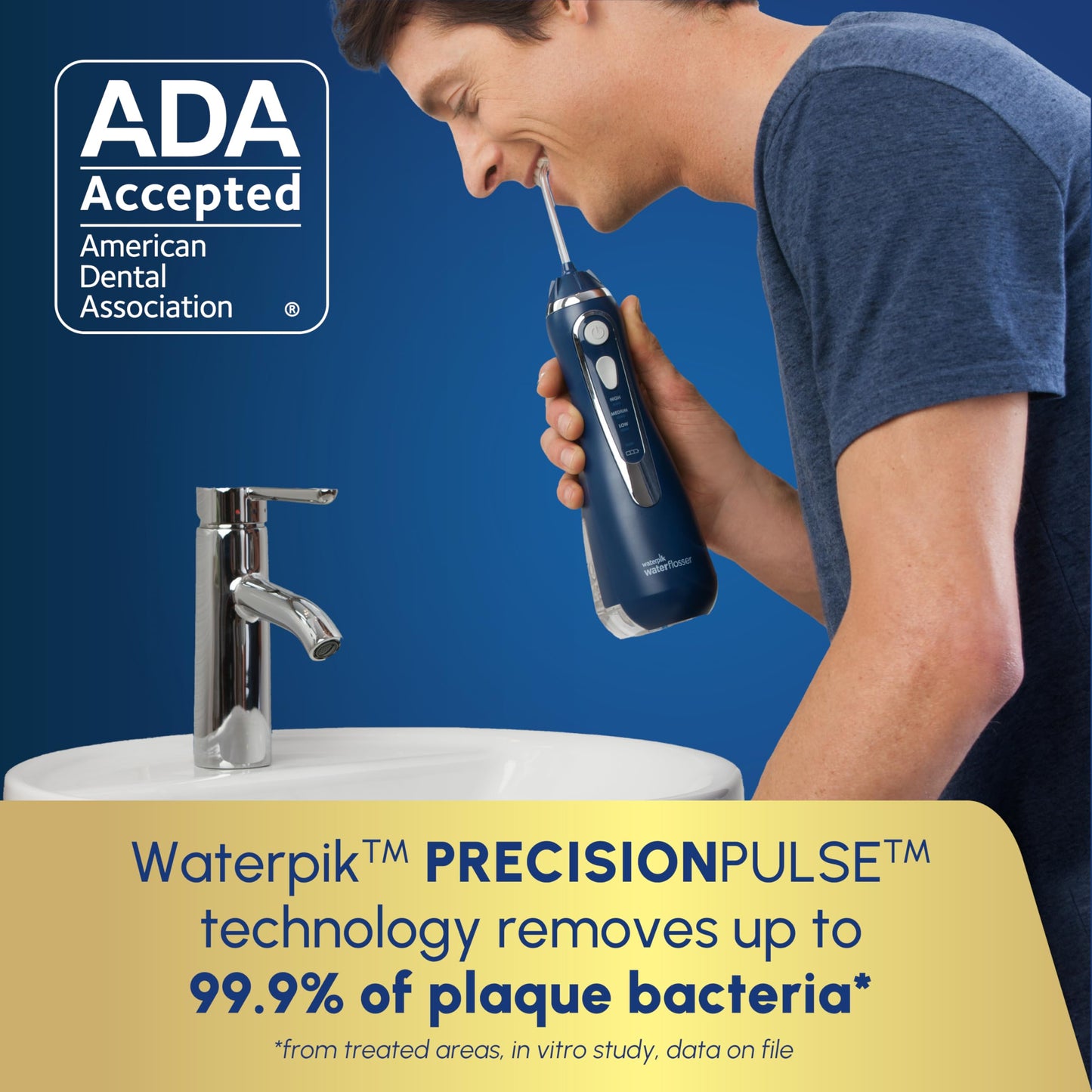 Waterpik Cordless Advanced 2.0 Flosser | TRUE Shift Travel‑Ready Oral Jet
