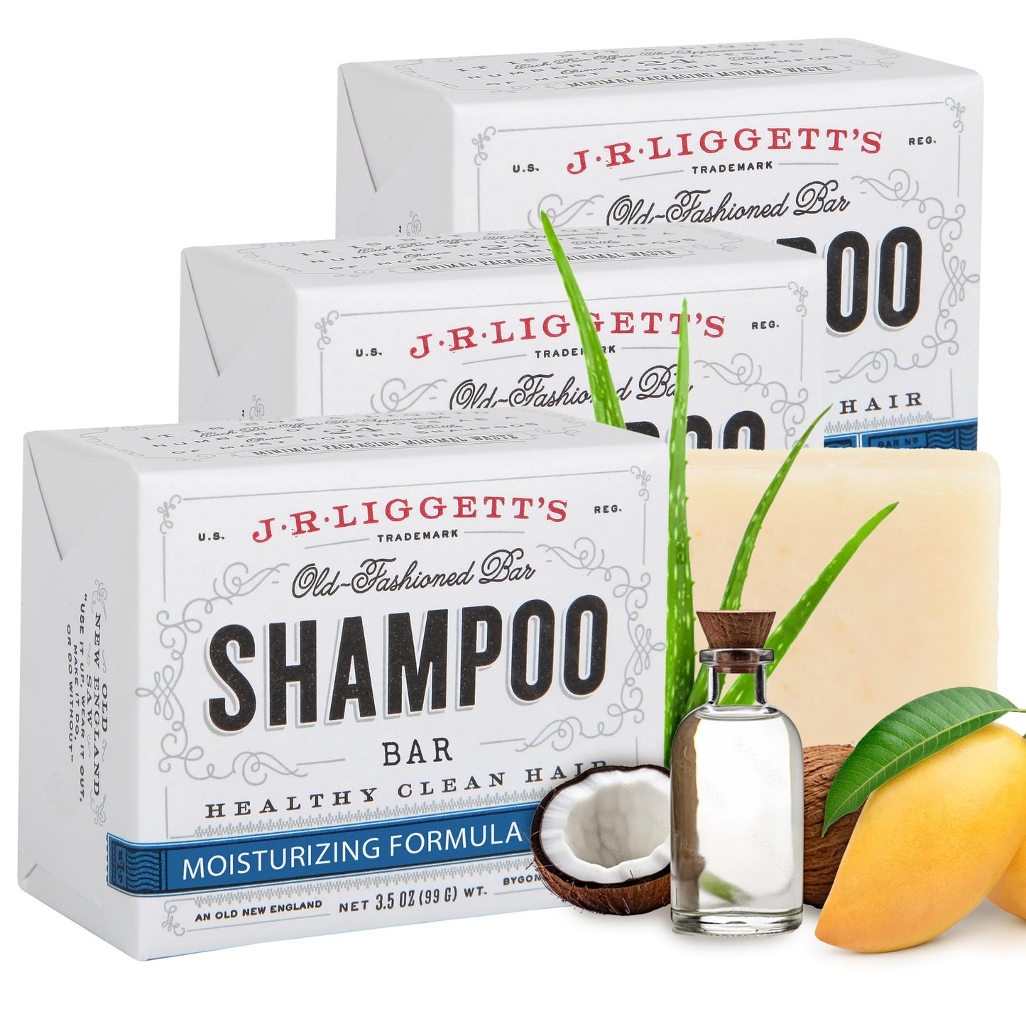 J·R·LIGGETT'S All-Natural Shampoo Bar: Tea Tree, Jojoba & Peppermint