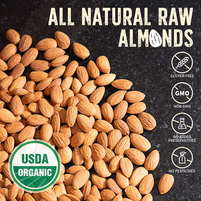 Burroughs Family Farms Regenerative Organic Raw Almonds | TRUE Shift Soil‑Restoring Snack (3 lb Bag)