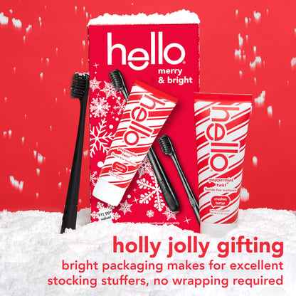 Hello Antiplaque & Whitening Fluoride-Free Toothpaste: Natural Peppermint