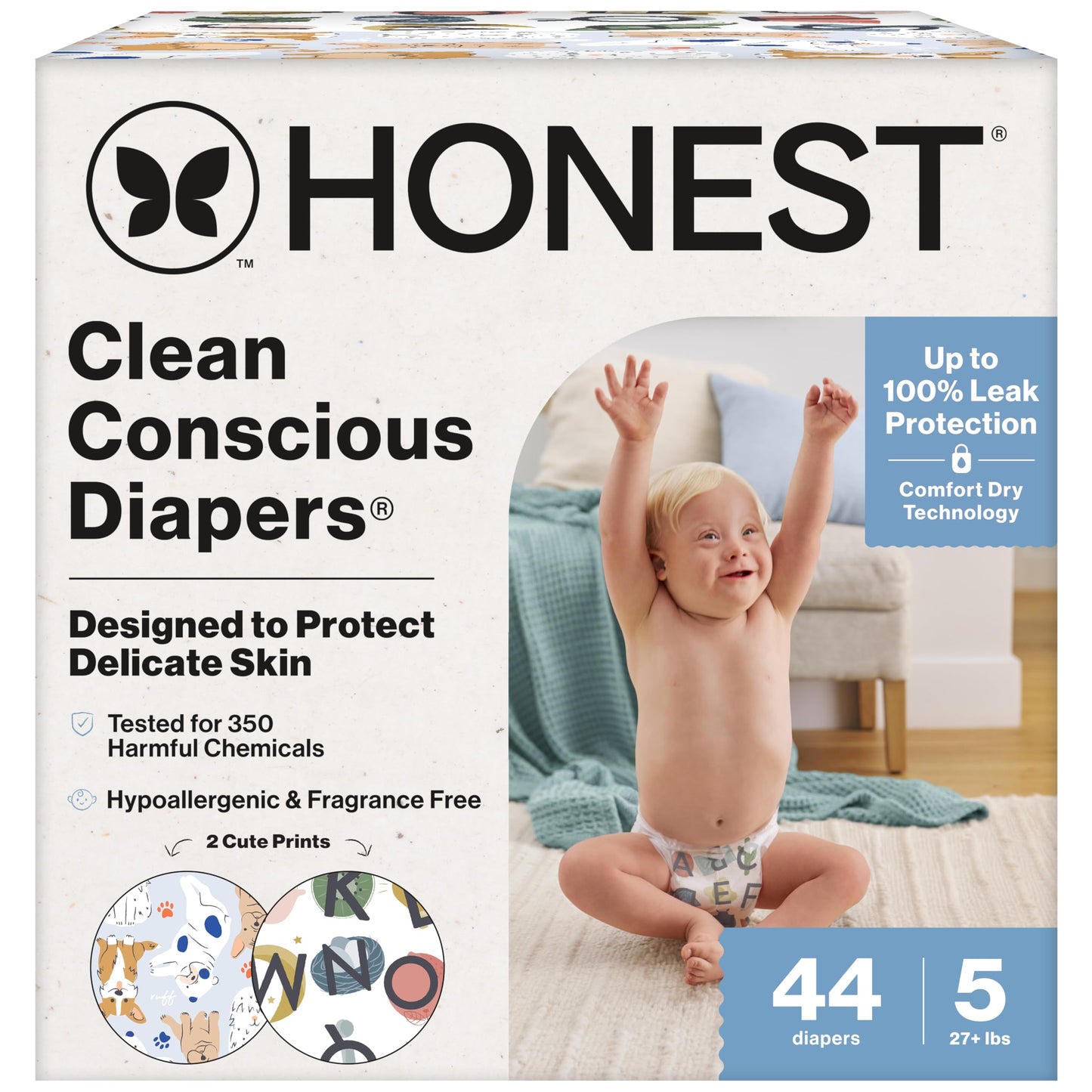 The Honest Company Comfort Dry Diapers: TCF Plant-Based Protection