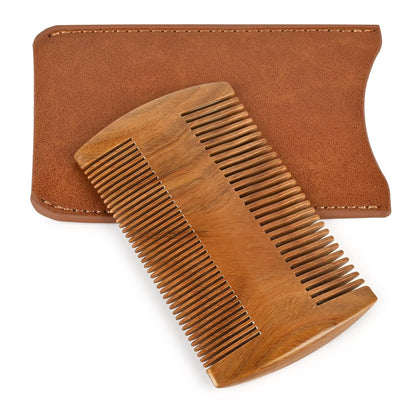 Handmade Green Sandalwood Wooden Comb, Anti-Static & Vegan – Onedor