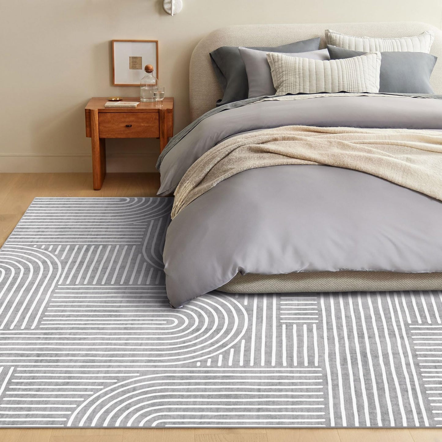 LUXRUG 6x9 OEKO-TEX Certified Modern Abstract Washable Rug