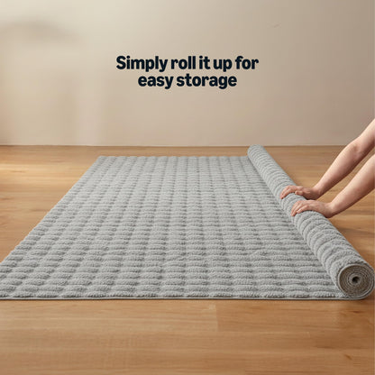 Amazon Basics MADE IN GREEN OEKO-TEX 3D Bubble Washable Rug