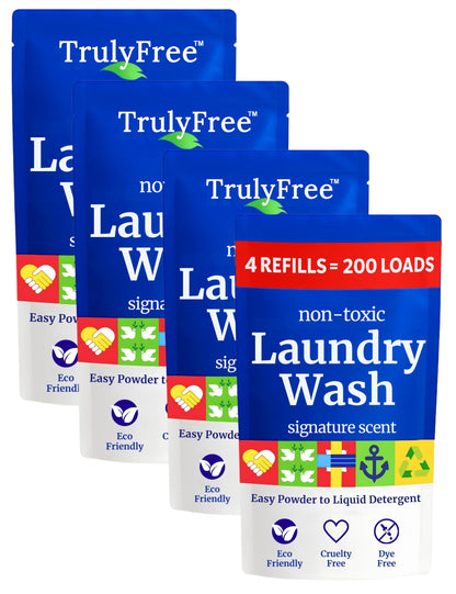 Truly Free Plant-Based Refillable Laundry Wash for Sensitive Skin
