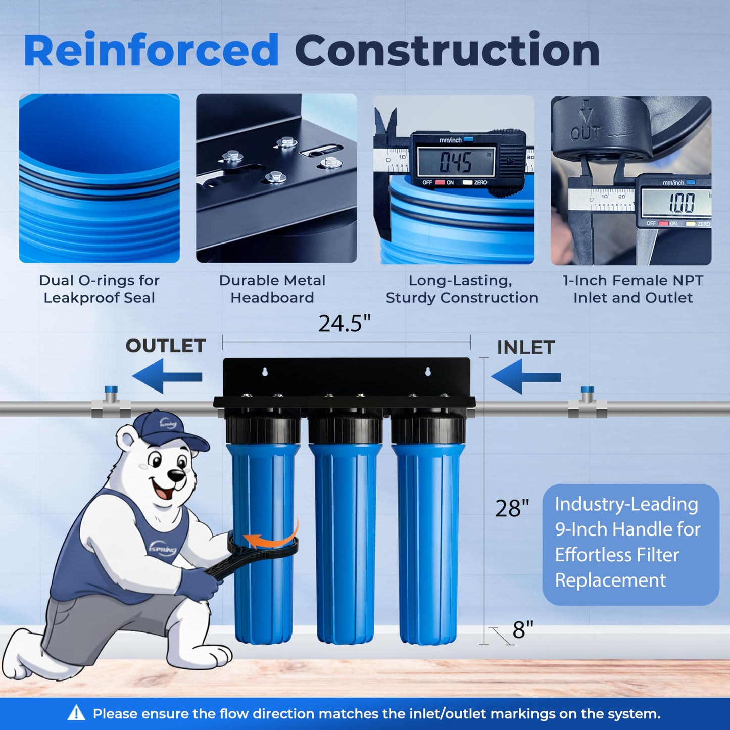 Whole-House PFAS & Scale Water Filter, 3-Stage – iSpring WGB32B-PFKDS