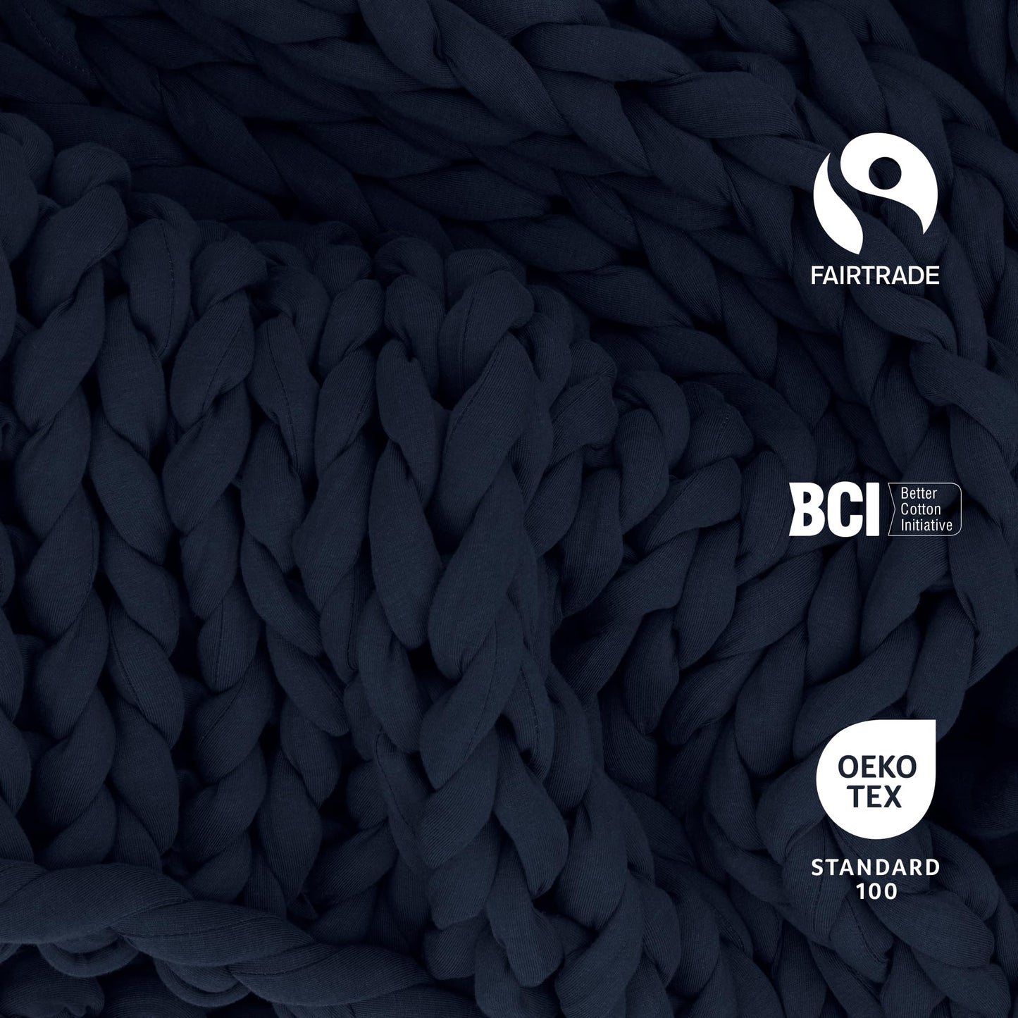 Bearaby Organic Cotton Napper: 100% Hand-Knit Weighted Blanket