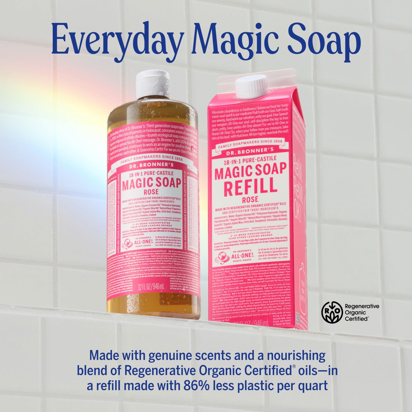 Dr. Bronner’s Baby Unscented Castile Soap: 32 oz Organic Magic