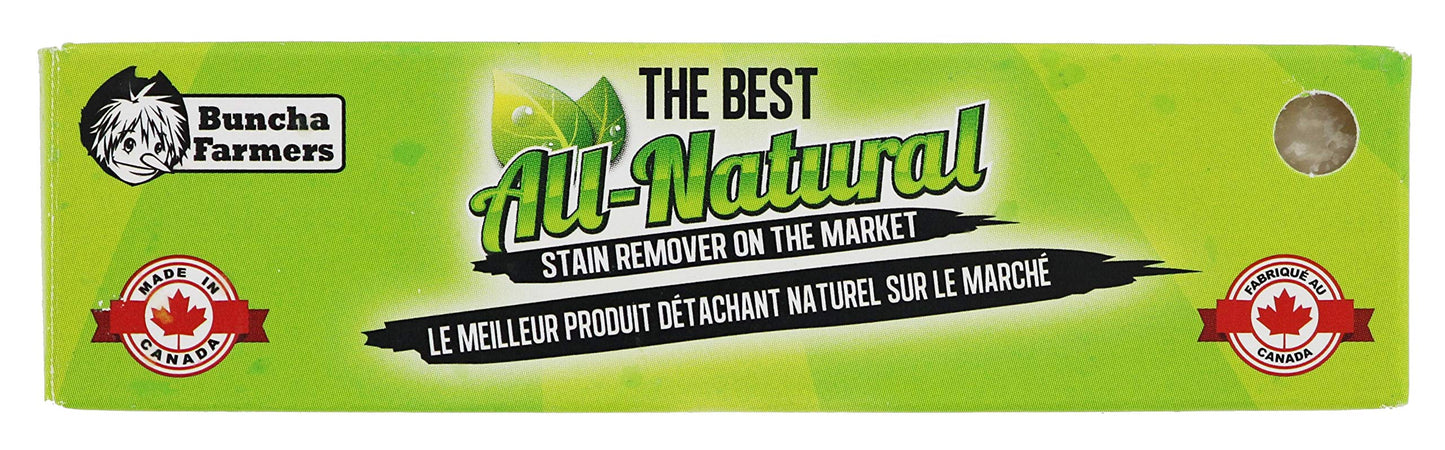 BunchaFarmers All-Natural 100% Biodegradable Stain Remover Sticks-Chemical-Free Spot Treatment