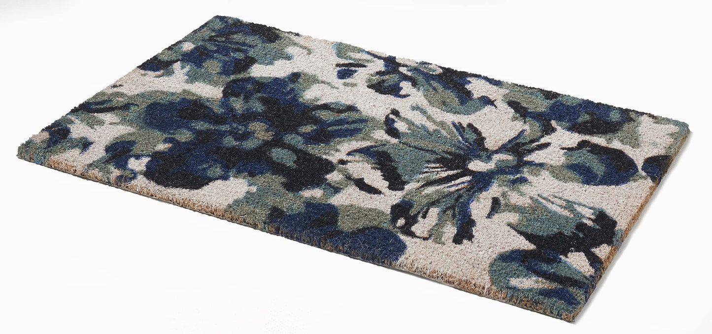 Fab Habitat Minimalist Natural Coir & Rubber Non-Slip Doormat