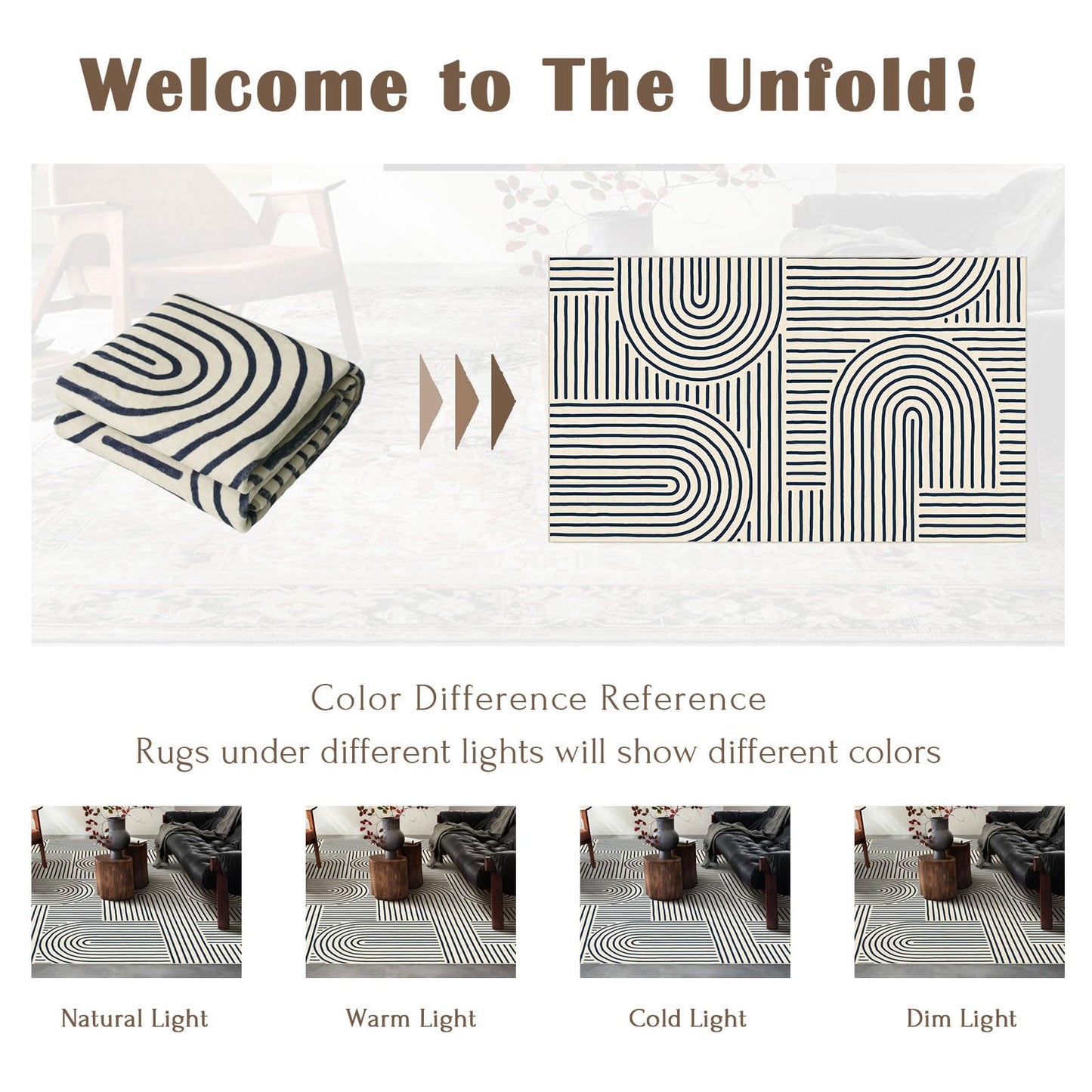 LUXRUG 6x9 OEKO-TEX Certified Modern Abstract Washable Rug