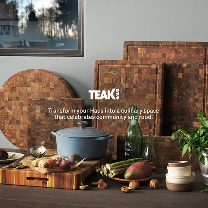 Teakhaus Butcher Block - Extra Large End-Grain Teak Cutting Board