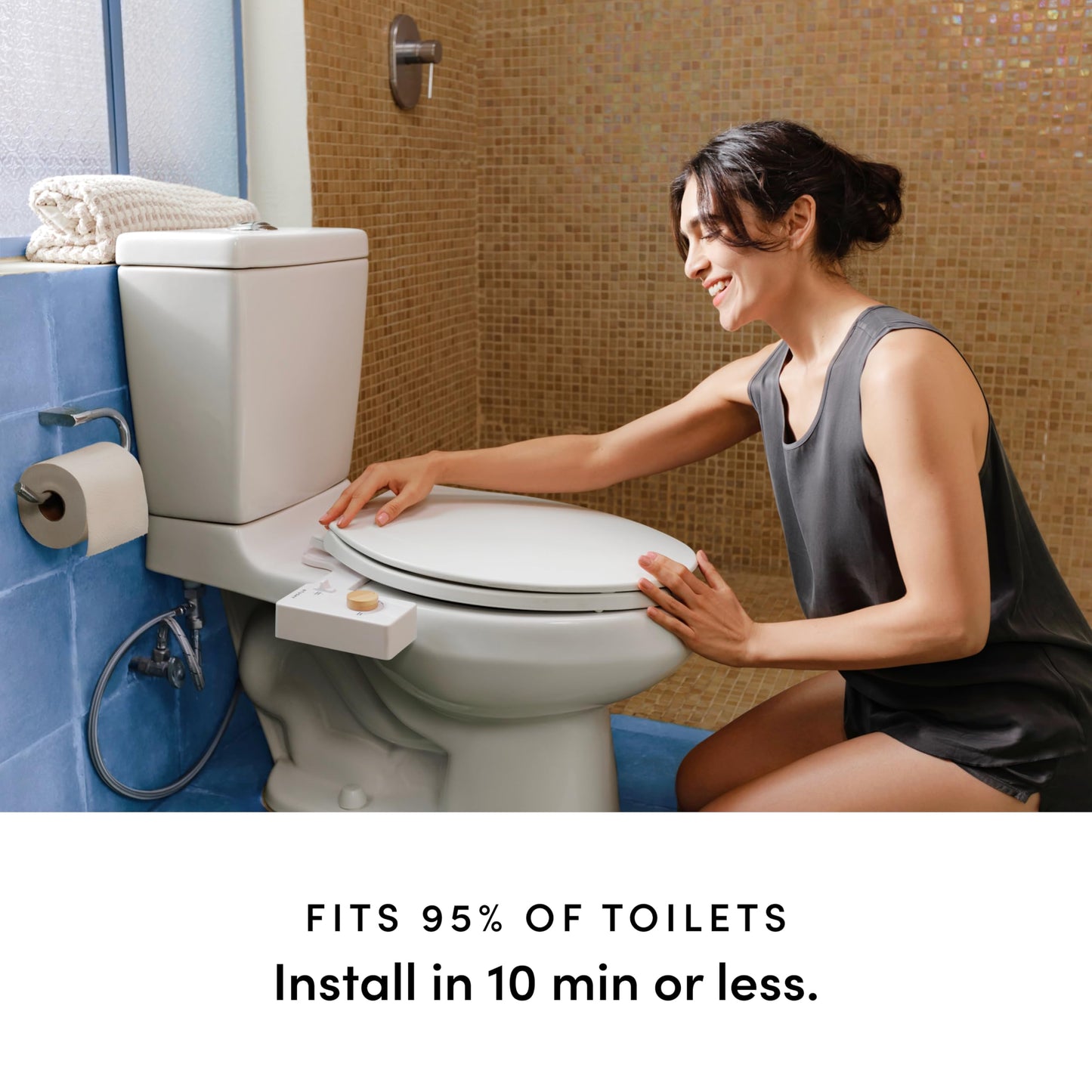 TUSHY 3.0 Spa Bidet Attachment: Cool to Warm Water Cleaning