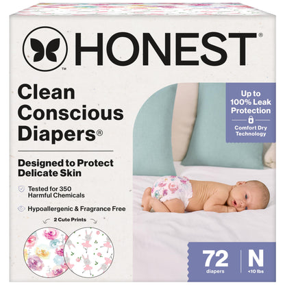 The Honest Company Comfort Dry Diapers: TCF Plant-Based Protection