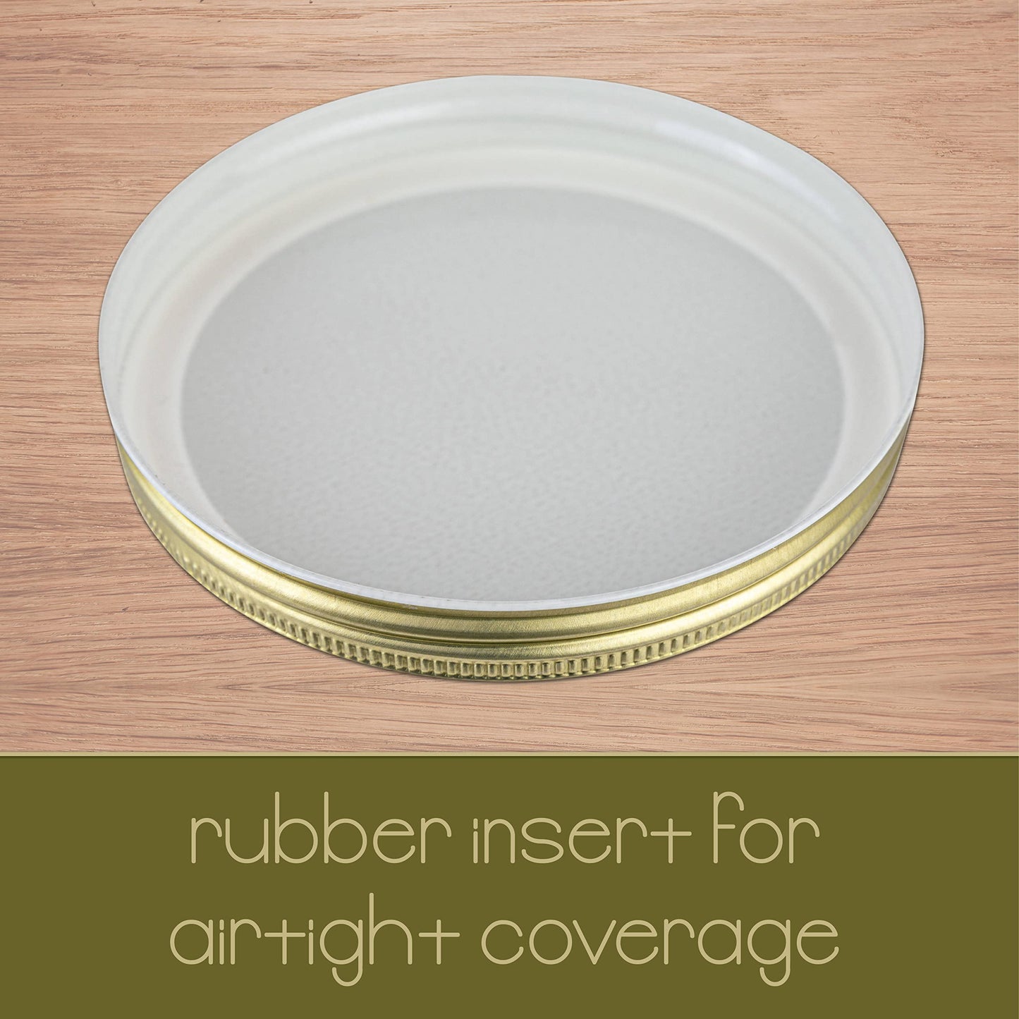 Kitchentoolz 1-Gallon Glass Mason Jars with Airtight Metal Lids (2-Pack)