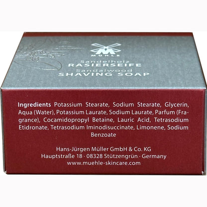 MÜHLE Luxury Plant-Based Shaving Soap: Phthalate-Free Sandalwood