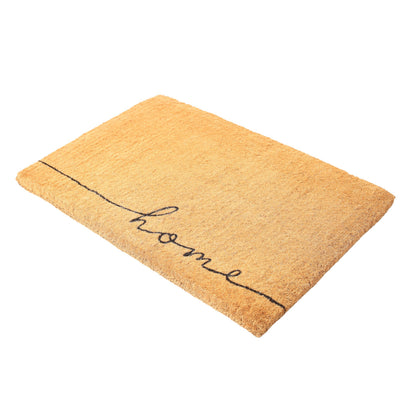 Fab Habitat Minimalist Natural Coir & Rubber Non-Slip Doormat