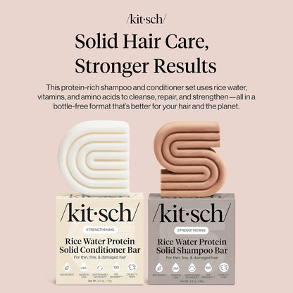 Kitsch 4-Piece Shampoo & Conditioner Sampler Bars: Bottle-Free Beauty