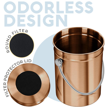 Odorless Indoor Composting: EPICA One-Piece Molded Stainless Bin