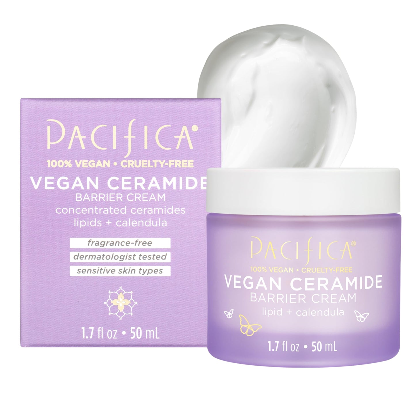 Fragrance-Free Vegan Ceramide Barrier Cream – Pacifica