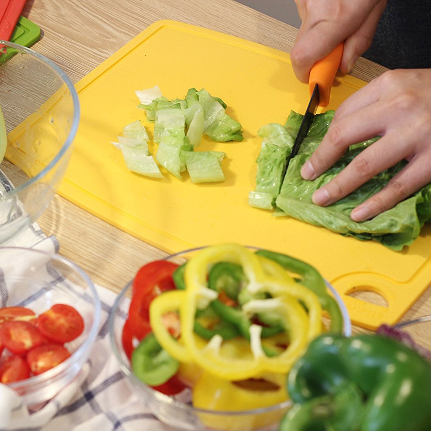 Liflicon 12.6'' x 9.1'' Thick Silicone Cutting Board: Non-Toxic & Flexible.