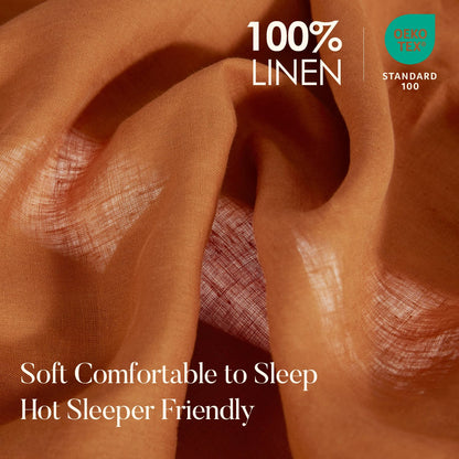 DAPU Pure Linen Sheets Set • 100% French Linen | TRUE Shift Breathable Bedding