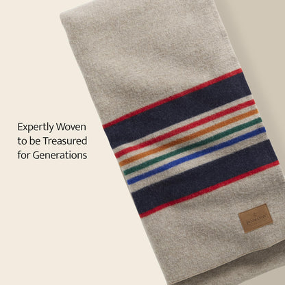 Pendleton National Park 100% Wool Blanket: Iconic Yellowstone Stripes