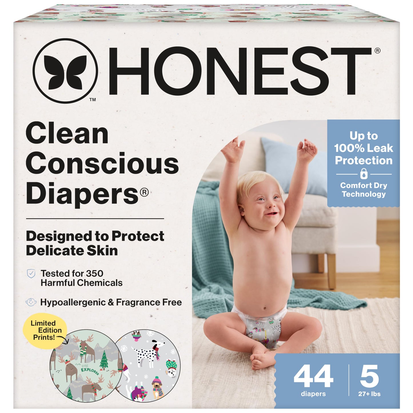 The Honest Company Comfort Dry Diapers: TCF Plant-Based Protection