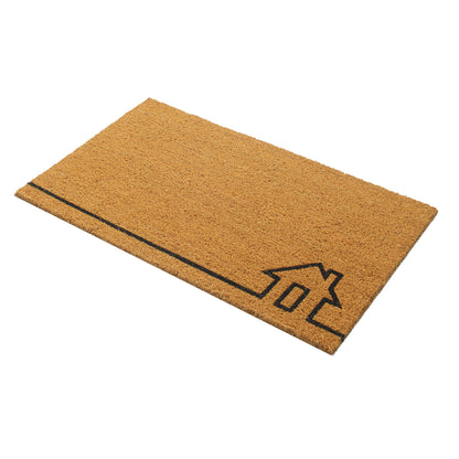Fab Habitat Minimalist Natural Coir & Rubber Non-Slip Doormat