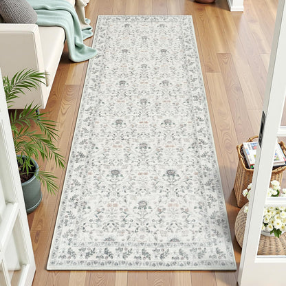 Vibrug Coastal Medallion OEKO-TEX Certified Washable Area Rug