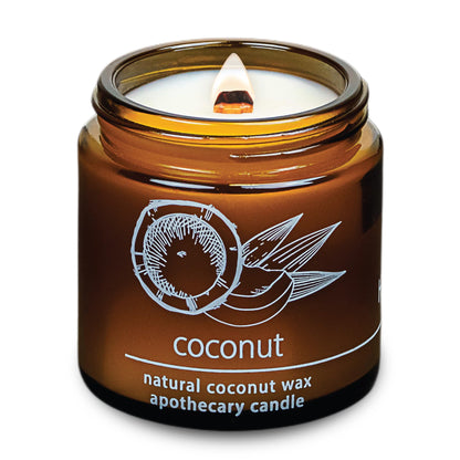 Non-Toxic Coconut Wax Candle: Signature Crackling Wood Wick, Phthalate-Free, 60-Hour Clean Burn